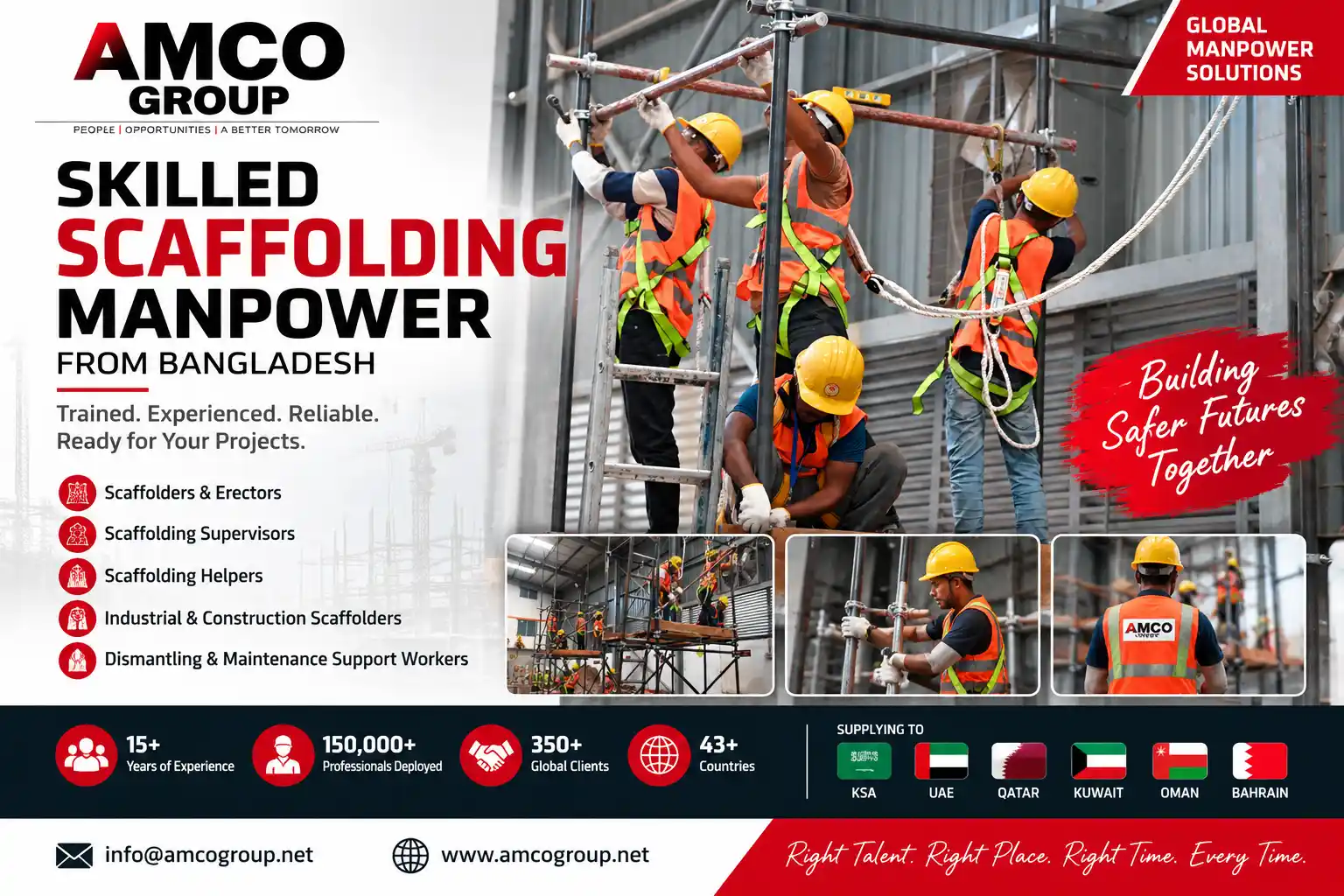 Scaffolding Workers from Bangladesh for GCC Construction Projects