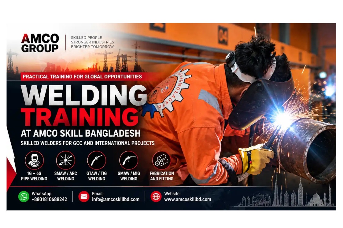 Welding manpower from Bangladesh for GCC projects at AMCO Skill Bangladesh